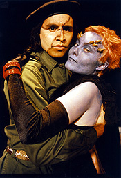 El Coco (Daniel Lujan) and Veronique (Andrea Osborn)