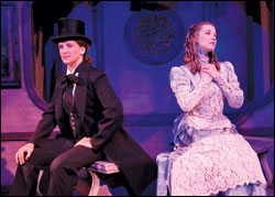 Rachel Greene as Edwin Drood and Natalie Taylor as Rosa Bud