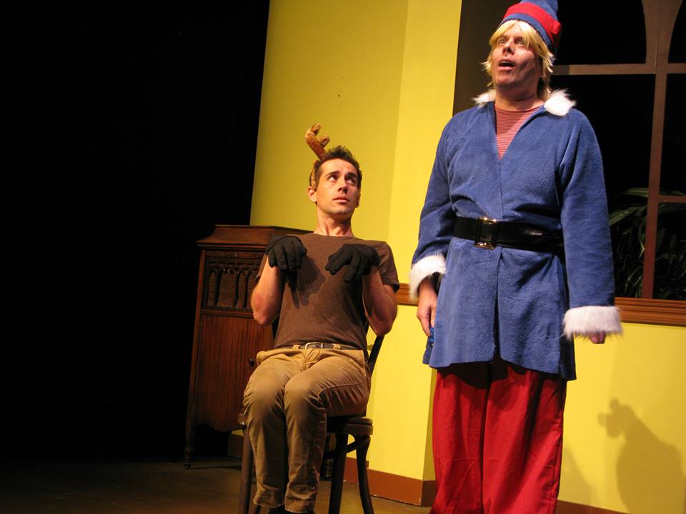 Fireball (Colin Jennings) is about to get his teeth - and tonsils - inspected by Hermey the Elf (TJ O'Brien).