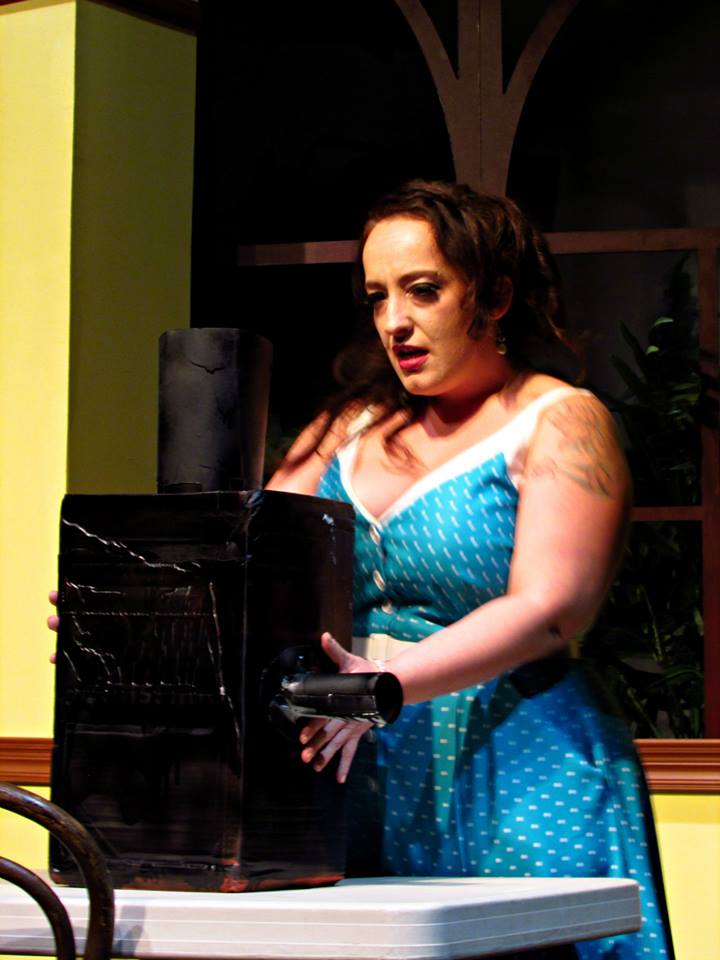 Belle and a heavy sausage grinding machine...