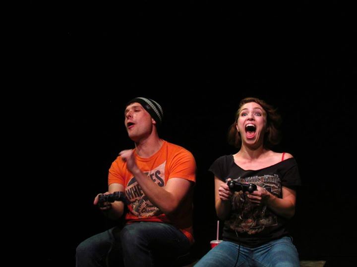Tyler and Kassy blow off steam playing videogames.