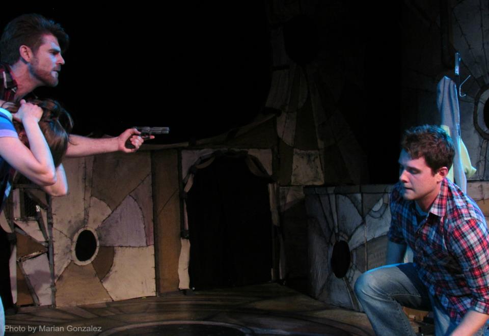 Harris (Will McMichael) menaces Donny (Colin Willkie).