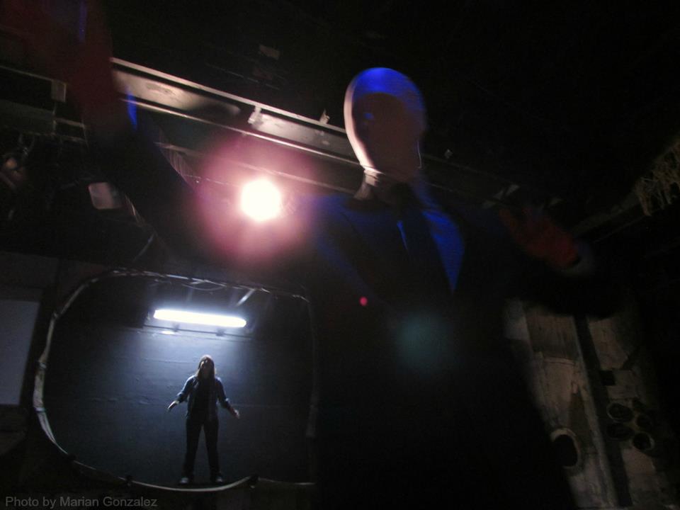 The terrifying Slender and the Daughter (Heather Schmidt) who controls it - or does it control her?