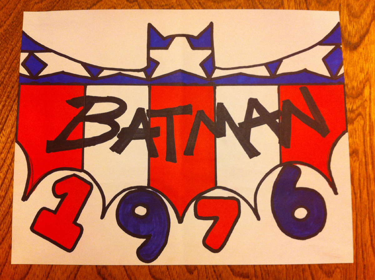 BATMAN 1976 logo by Marz Richards