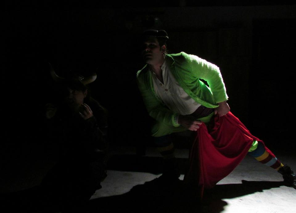 The bullfight begins, as do the Matador's taunts.  "Your only friend in the world is the man who will plunge his sword into your heart."