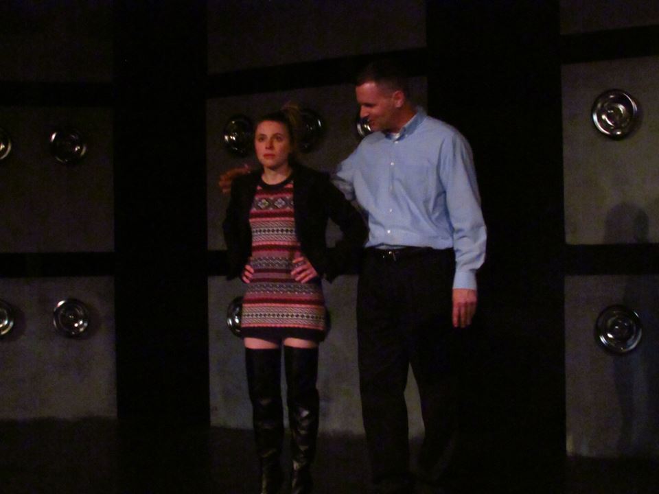 Nina (Julia Griswold) shares an insight with Jerry (Jason Daniels): These boots were a bad idea.
