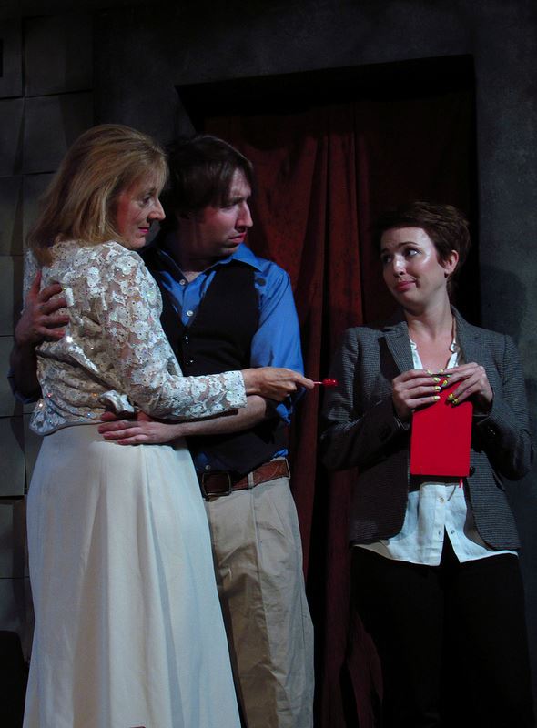 Caitlin interviews wealthy and powerful Constance (Kathy Bell Denton) and her very young husband, Nick (Trey Perkins).