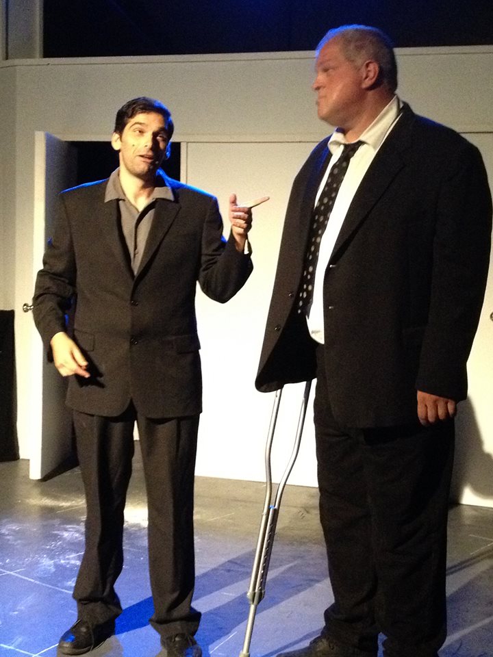 Saul of Tarses (Donal Thoms-Cappello) confabs with the quisling Tiny Tim.