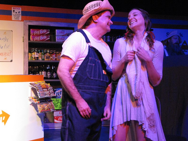 Billy Jub (Jay Bogdanowitsch) flirts with Maybelle Bub (Maureen Hennigan).
