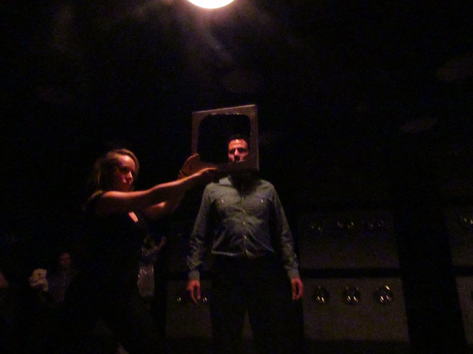 High-tech scanner technology. (L-R: Kristina Johnson & Jonathan Bray)